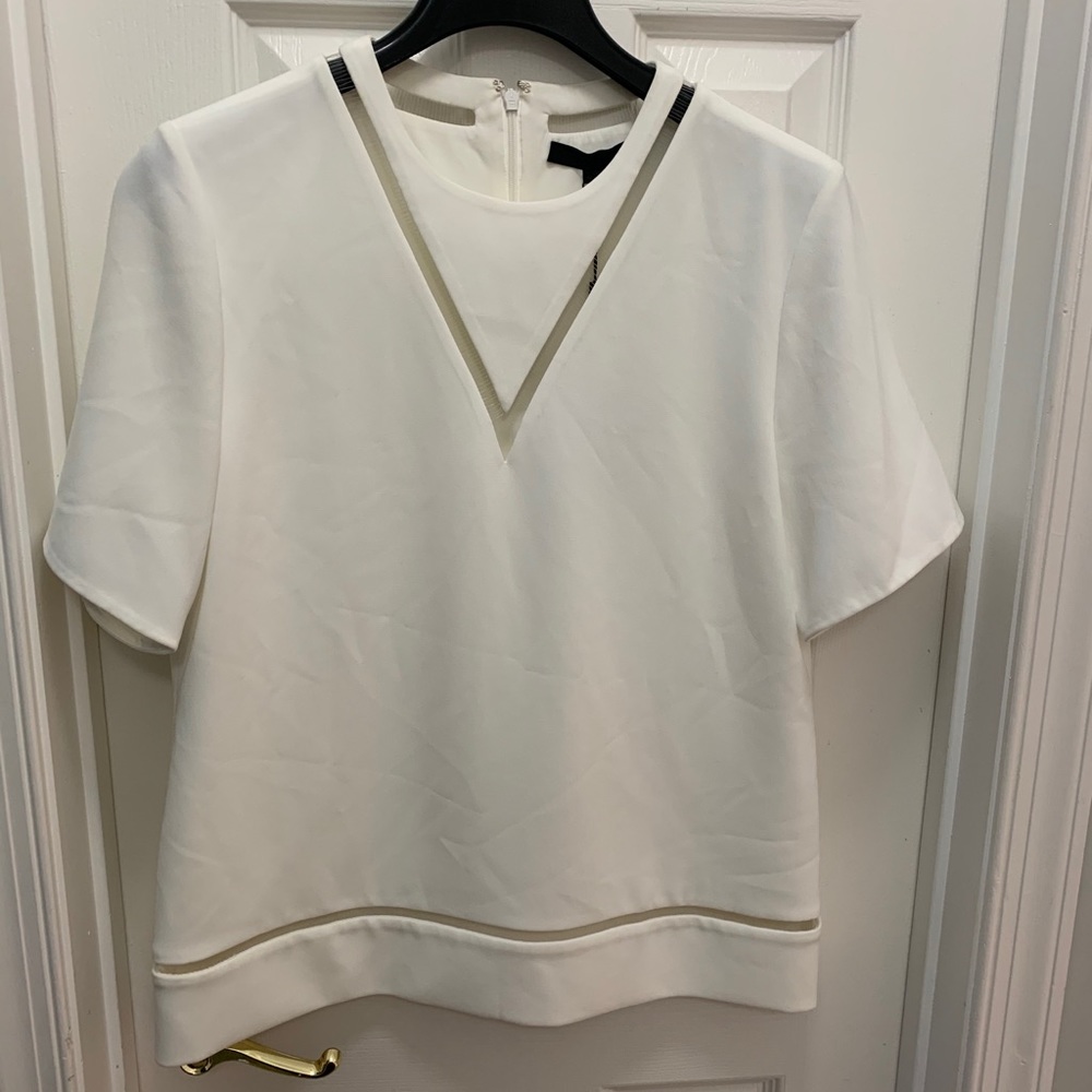 Alexander Wang Boxy Mid Sleeve Top